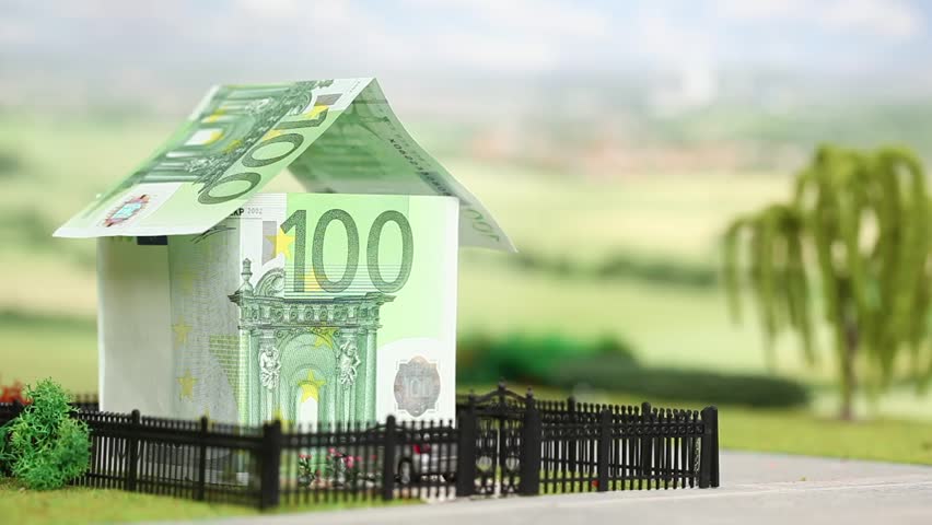 100 euro bill dream house blowing away