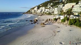 Flying over Clifton Beach, Cape Town