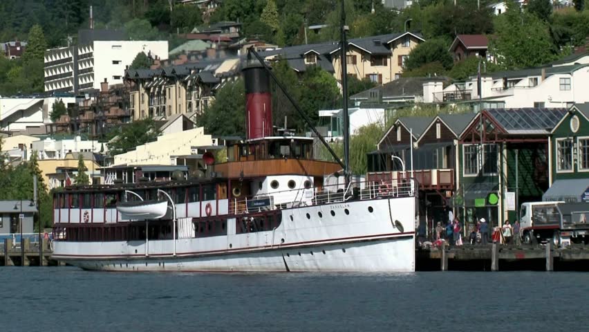 QUEENSTOWN, NEW ZEALAND - CIRCA JANUARY 2012: The vintage steamship âHMS