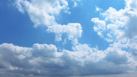 Building Motions Clouds Puffy Fluffy White Stock Footage Video (100% ...