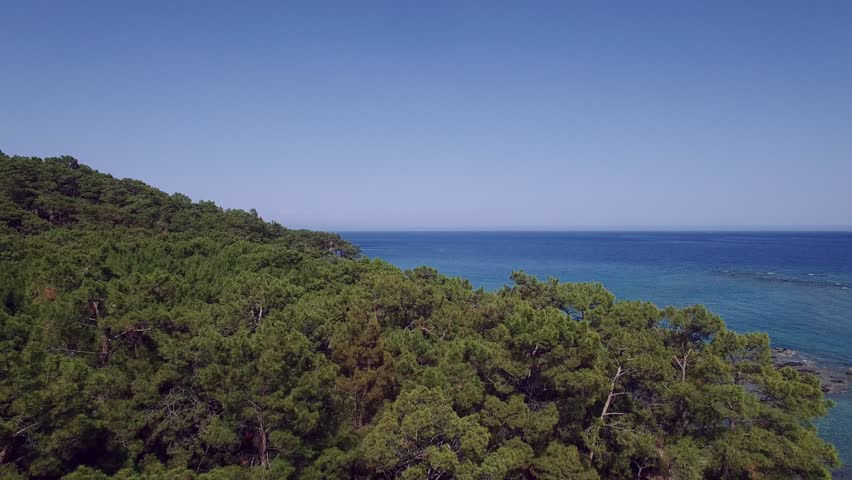 Aerial Drone Footage of Mediterranean Sea.