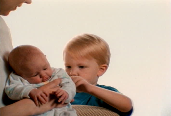 Mother holding baby