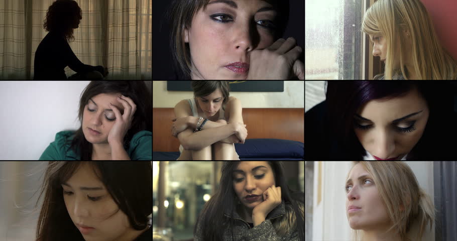 Composition of sad women for love problems | Shutterstock HD Video #23585290