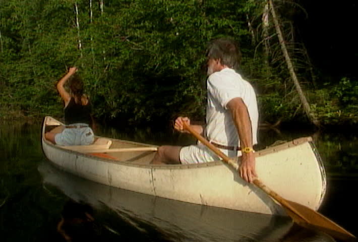 Canoeing a river