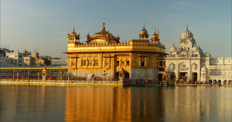 Time lapse of the Golden Temple in Amritsar, India. Royalty-Free Stock Footage #23587573