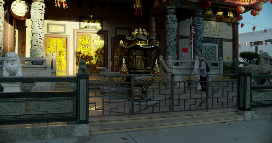 Chinese Temple in Los Angeles, California.