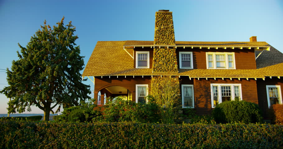 Beach front home at Indian Neck Village in Branford, Connecticut.