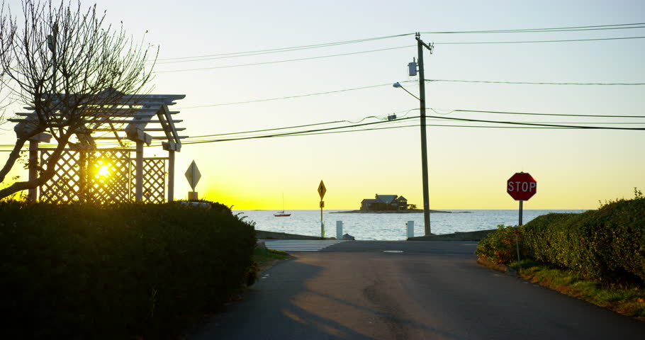 Morning time at Indian Neck Village in Branford, Connecticut.