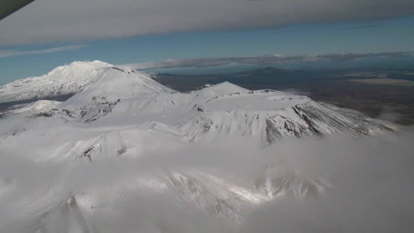 Tongariro National park, New Zealand, August 2011 a scenic flight over the