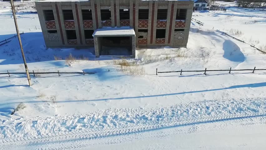 Flight through the abandoned building