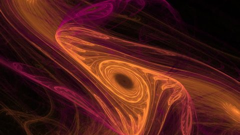 Rotating abstract background. Swirls, lights, waves. Fractal animation. Title motion background. Loop.