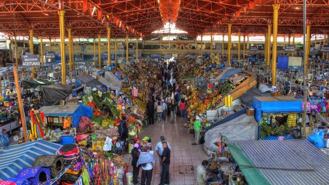 Arequipa market HDR time-lapse