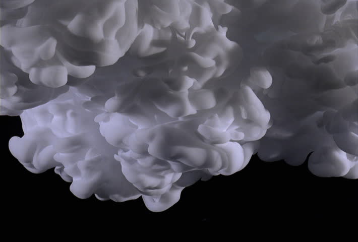 White Foam-like Cloud Effect Descending Stock Footage Video (100% ...