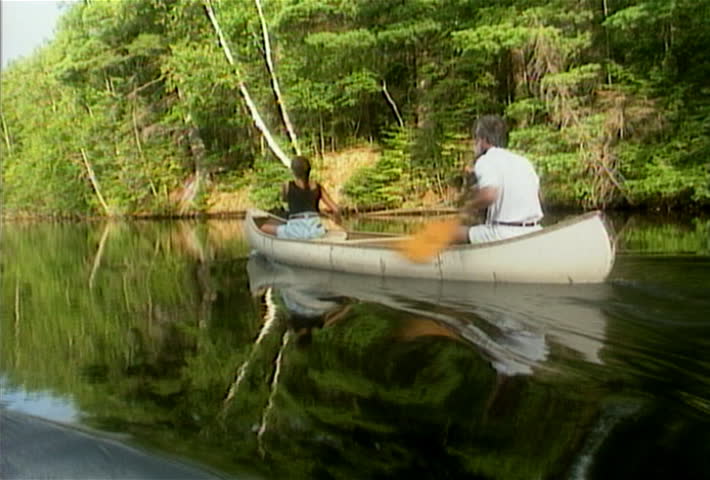 Canoeing a river