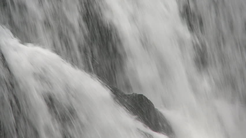 A waterfall on a fast flowing stream
