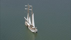 Sailing Barge On Achterwasser