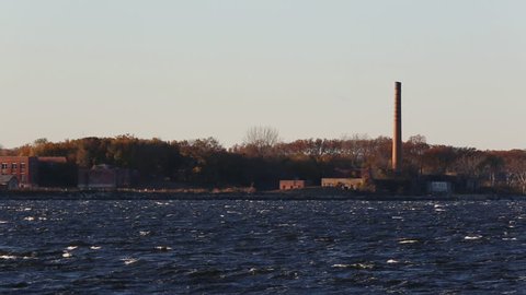 Hart Island, New York's City Cemetery and Potter's Field sits isolated off the Bronx in Long Island Sound / Kings Point, NY - USA, November, 2016 