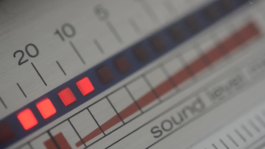 Sound level meter close up Royalty-Free Stock Footage #2366762