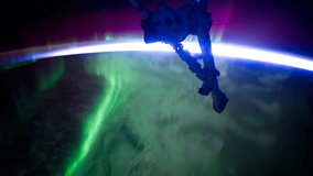 Planet Earth seen from the International Space Station with Aurora Australis over the earth, Time Lapse 4K. Images courtesy of NASA Johnson Space Center : http://eol.jsc.nasa.gov
