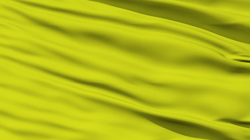 Yellow blank flag waving in the wind