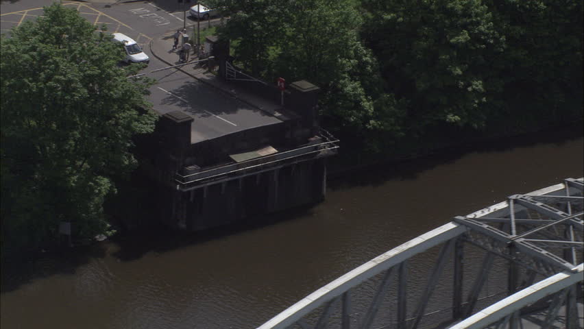 Ship Going Through Swing Bridge Sequence