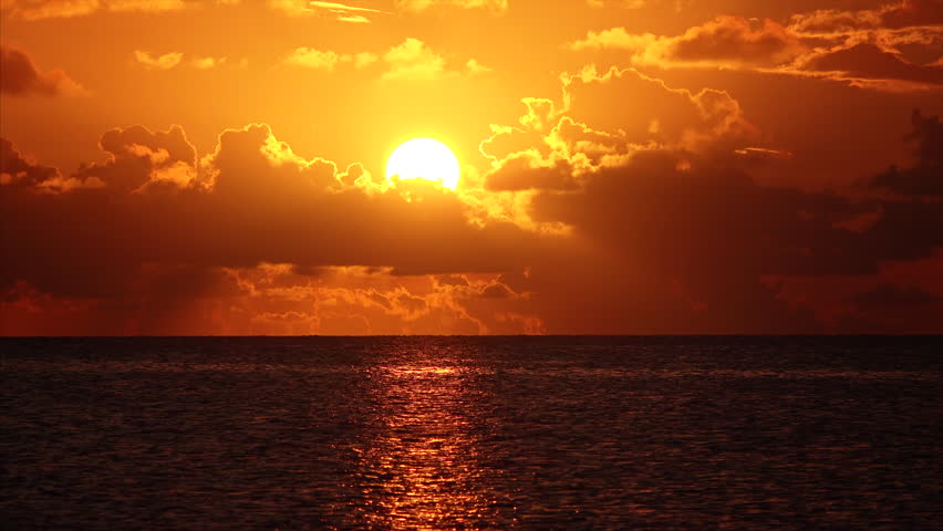 Dusk setting over the ocean in the Florida Keys image - Free stock ...