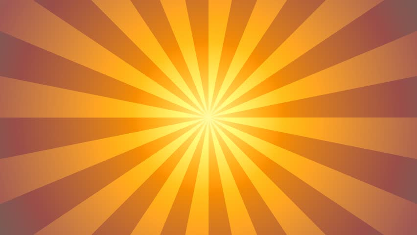 Rotating Sunburst Cartoon Background Animation. Stock Footage Video