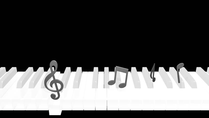 Piano note loop 2 pattern alpha channel