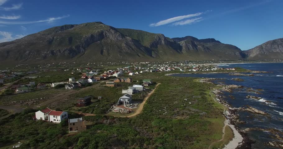 JOHANESSBURG,SOUTH AFRICA - CIRCA January 2017 :aerial flight at capetown southern coast