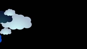 Animation of clouds with Alpha background