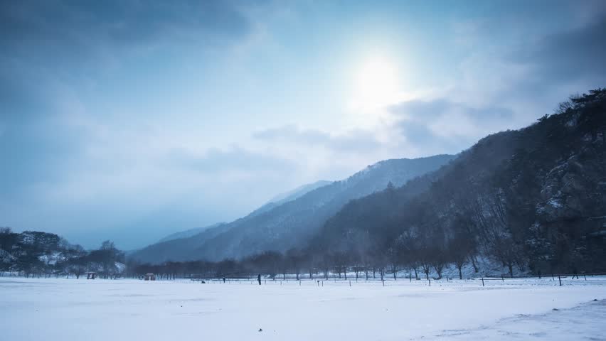 Mungyeong saejae Pass Time lapse, South Korea, Winter 03