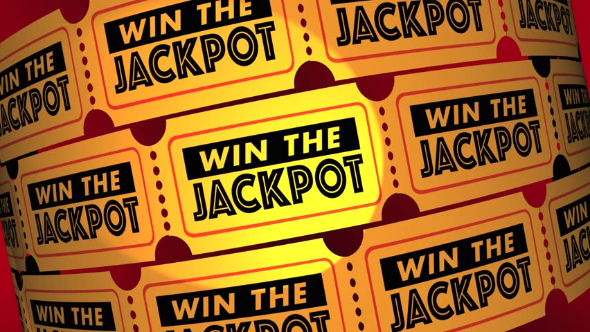 Win the Jackpot Contest Raffle Stock Footage Video (100% Royaltyfree
