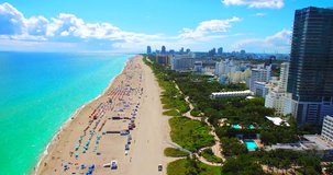 South Beach, Miami Beach. Florida. Atlantic Ocean. 