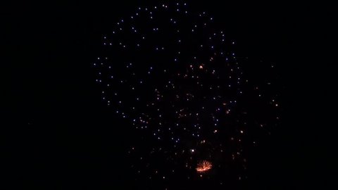 fireworks display at the celebration of St. Rocco