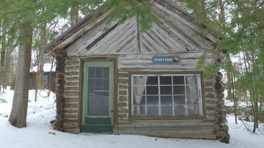 cabin in the woods dolly approach 4k
