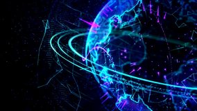 3d animation of a growing network across the world - blue version. HD - Powered by Shutterstock - Get 15% off with code: PIKWIZARD15