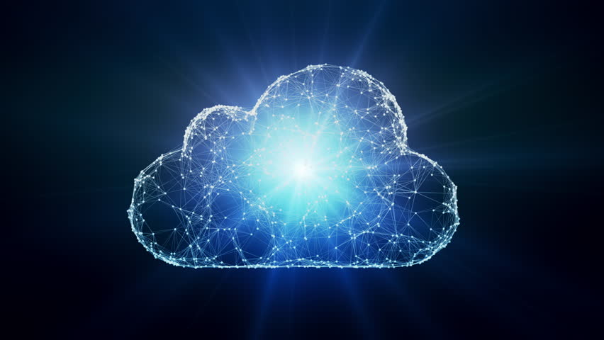 Cloud computing conception, chaotically slow moving connected points, cloud technology, cloud storage, internet of things | Shutterstock HD Video #23812615