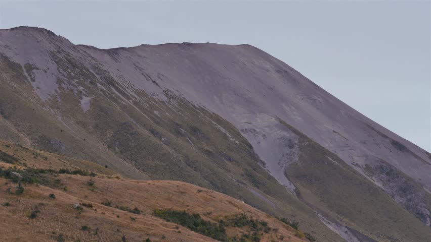 Early morning views of the surrounding mountains of the Mount Cook region of the South Island of New Zealand. 