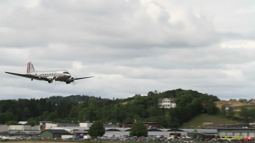 OSLO, NORWAY - JUNE 3, 2012: 100 year anniversary of Kjeller Airport, one of the