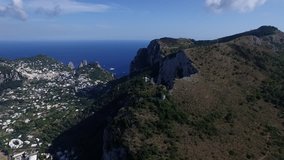  Capri island, Italy Aerial footage