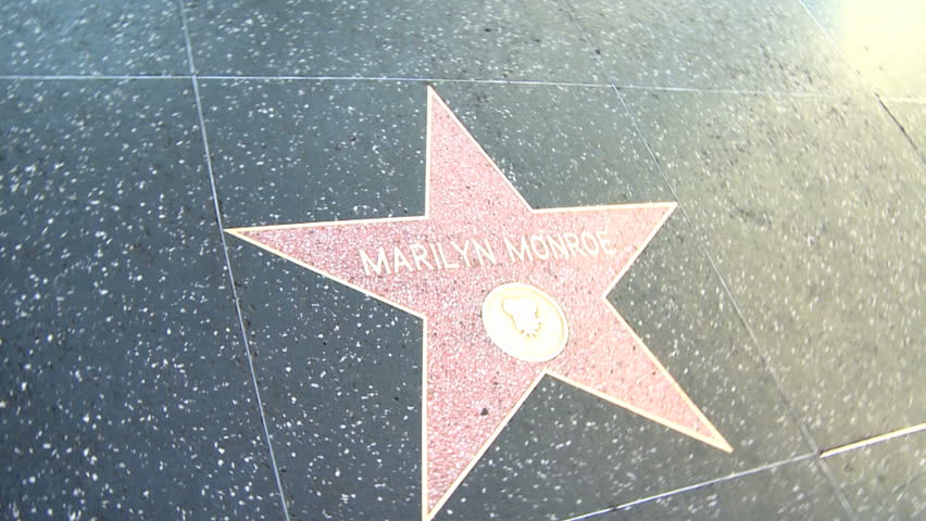 HOLLYWOOD - MARCH 2: Marilyn Monroe's star at the Walk of Fame on March 2, 2012.