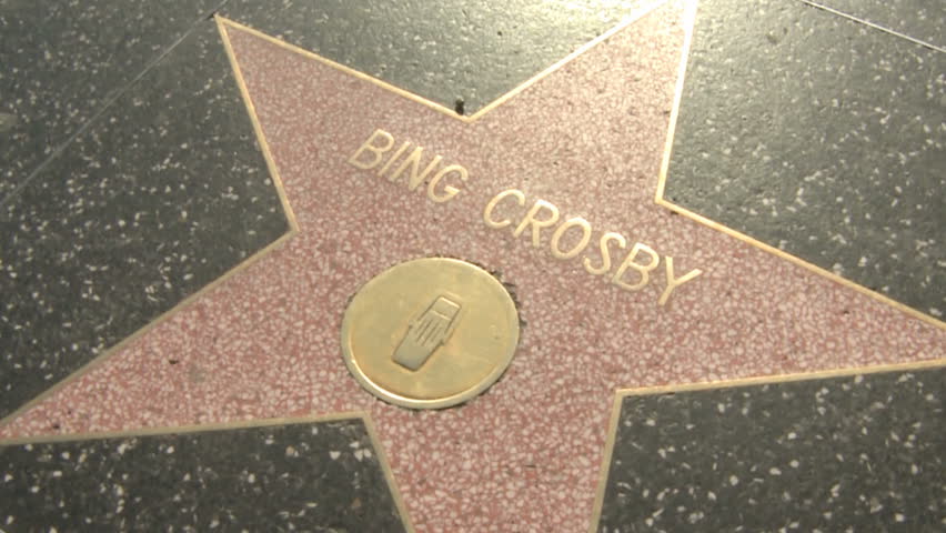 HOLLYWOOD - MARCH 2: Bing Crosby's and Roseanne's star at the Walk of Fame on