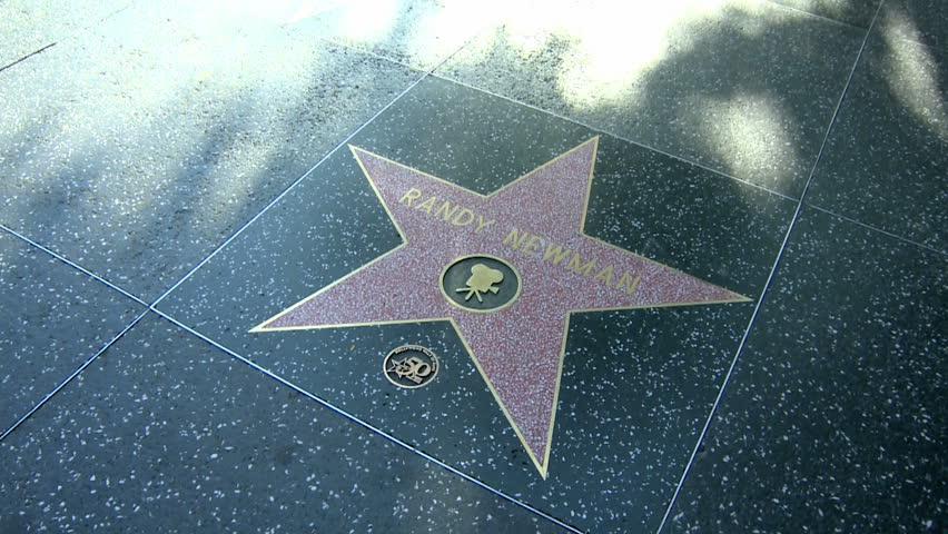 HOLLYWOOD - MARCH 2: Randy Newman's star at the Walk of Fame on March 2, 2012.