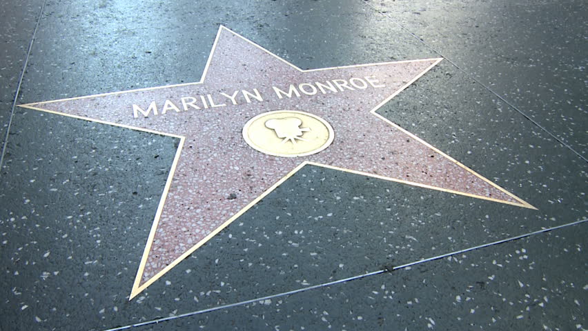 HOLLYWOOD - MARCH 2: Marilyn Monroe's star at the Walk of Fame on March 2, 2012.