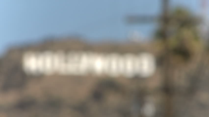 HOLLYWOOD, CALIFORNIA - March 2: Defocus to focus of the famous Hollywood Sign