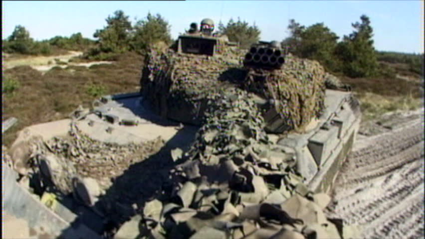Army Tank GoPro on end of barrel.