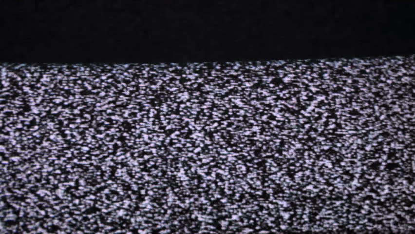 TV snow old CRT television looping