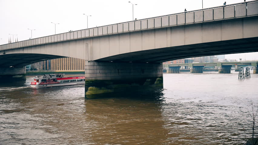 Two bridges on the Thames River.