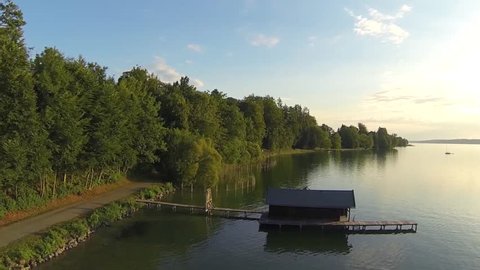 View of Lake Starnberg, Bavaria, Upper Bavaria, Germany