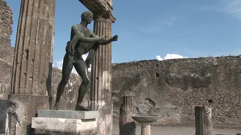 A Compilation the statue of Apollo of Pompeii Naples Italy 01